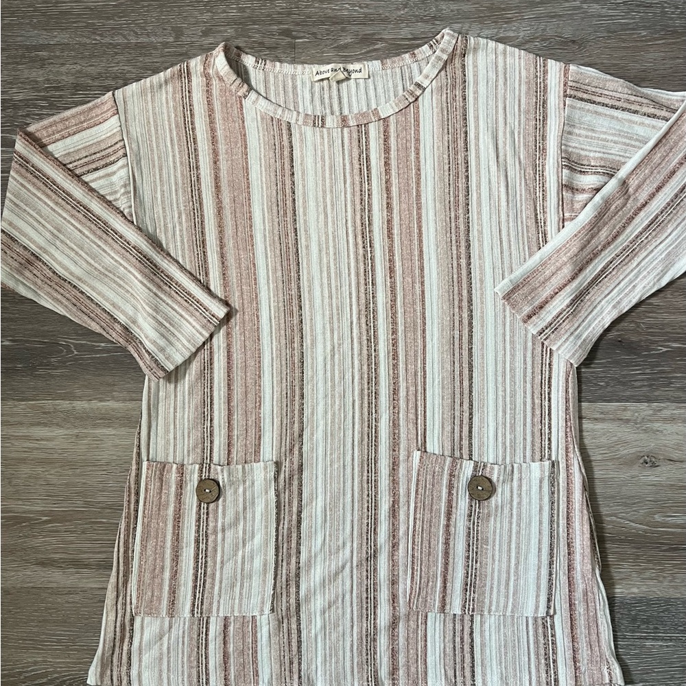 Above and Beyond striped top